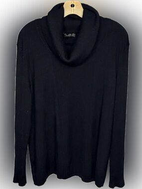 Investments Black Cowl Neck Sweater